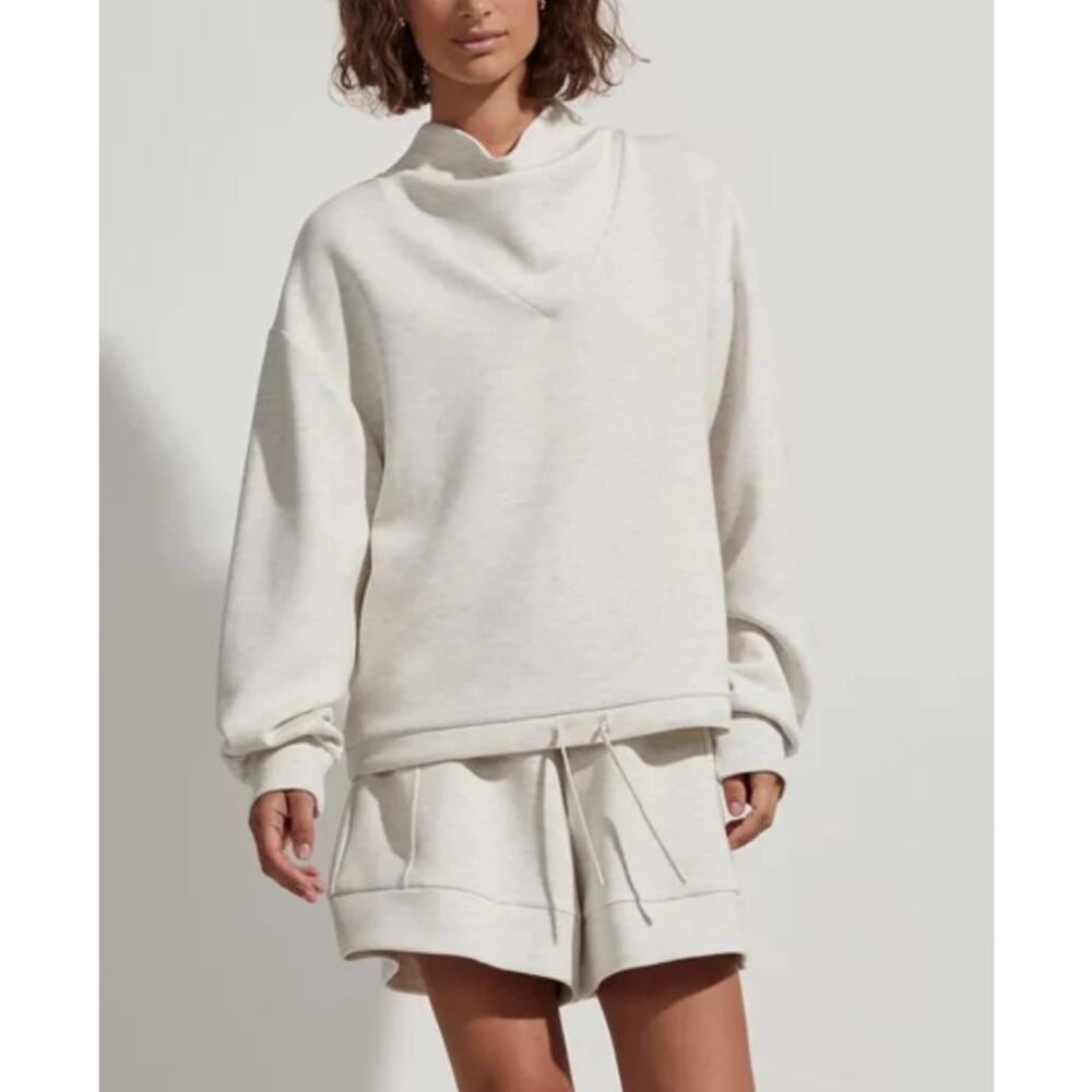 Varley Betsy Sweatshirt in Ivory Marl Small
